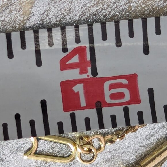 Antique Cross Necklace KIRNER's 12k Gold Filled Religious Faith Statement Signed - Picture 16 of 16